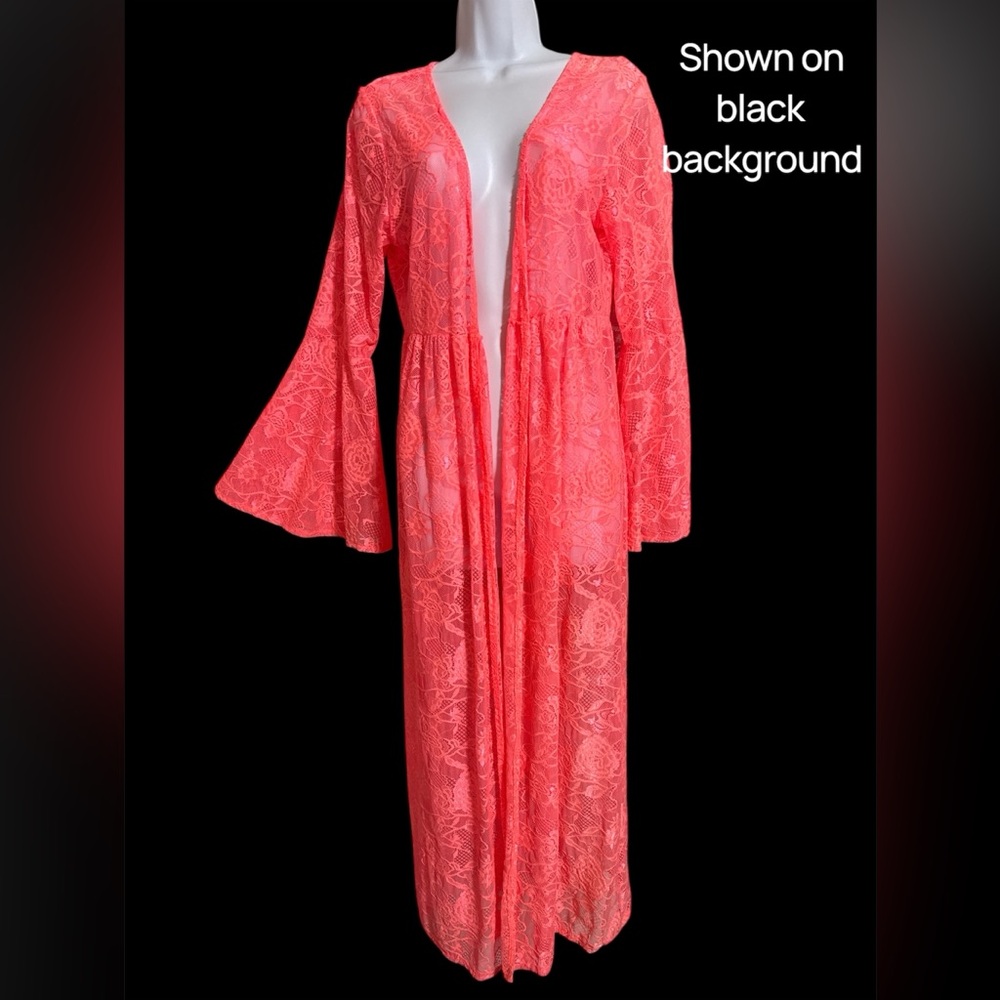 Turquoise Haven Lace Cardigan Cover Up